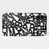Abstracte 120112 White op zwart Case-Mate iPhone Case (Achterkant (horizontaal))