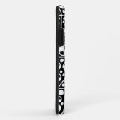 Abstracte 130112 v5 White op zwart Case-Mate iPhone Case (Achterkant/rechts)