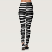 Abstracte 130716(07) horizontale strepen leggings (Achterkant)