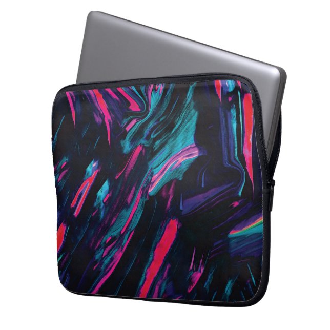 Abstracte 13-inch hoes voor neopreenlaptop (Voorkant Links)