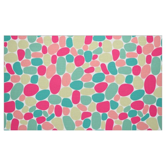 Abstracte 160417 - Kleuren op wit Stof (Fat Quarter)