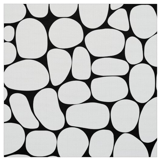 Abstracte 160417 - White on Black Stof (Swatch)