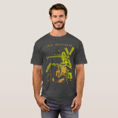 Abstracte 19e-eeuwse Franse mechanische gravure T-shirt (Voorkant volledig)