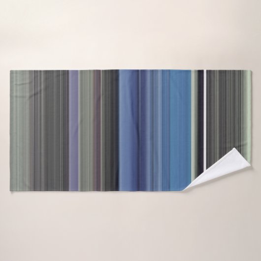 Abstracte #1: Blauw en grijs Badhanddoek (Badhanddoek)