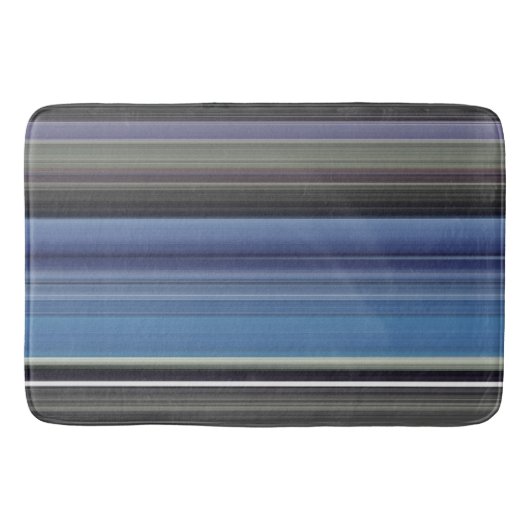 Abstracte #1: Blauw en grijs Badmat (Voorkant)