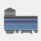 Abstracte #1: Blauw en grijs Bedankdoosjes (Uitgevouwen)