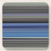 Abstracte #1: Blauw en grijs Bier Onderzetter (Voorkant)