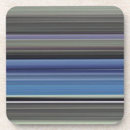 Abstracte #1: Blauw en grijs Bier Onderzetter