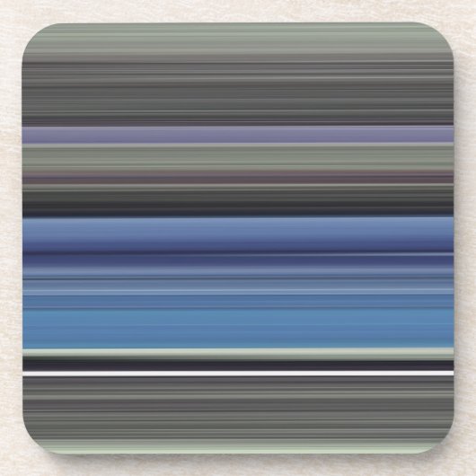 Abstracte #1: Blauw en grijs Bier Onderzetter (Voorkant)