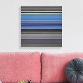 Abstracte #1: Blauw en grijs Canvas Afdruk (Insitu (Woonkamer))