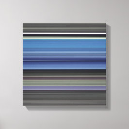 Abstracte #1: Blauw en grijs Canvas Afdruk