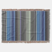 Abstracte #1: Blauw en grijs Deken (Voorkant)