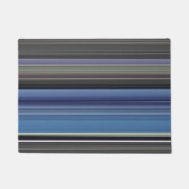 Abstracte #1: Blauw en grijs Deurmat