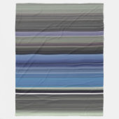 Abstracte #1: Blauw en grijs Fleece Deken (Voorkant)
