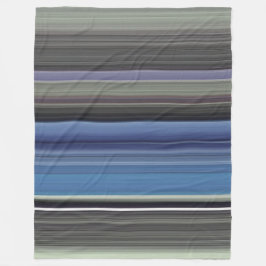 Abstracte #1: Blauw en grijs Fleece Deken