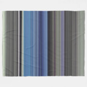 Abstracte #1: Blauw en grijs Fleece Deken (Voorkant (Horizontaal))