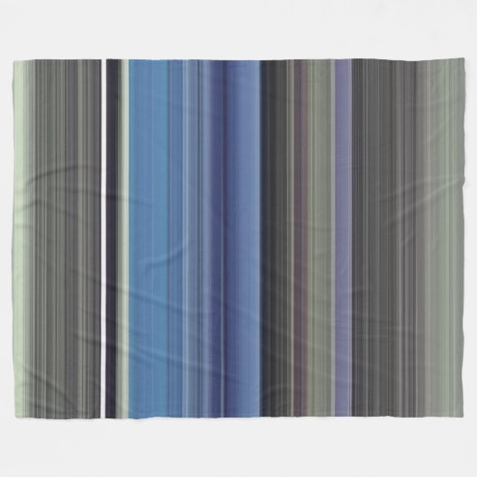 Abstracte #1: Blauw en grijs Fleece Deken (Voorkant (Horizontaal))
