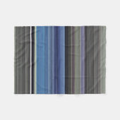 Abstracte #1: Blauw en grijs Fleece Deken (Voorkant (Horizontaal))