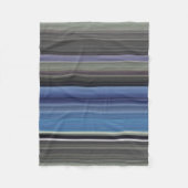 Abstracte #1: Blauw en grijs Fleece Deken (Voorkant)