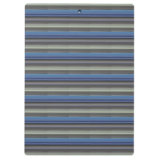 Abstracte #1: Blauw en grijs Klembord (Achterkant)