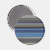 Abstracte #1: Blauw en grijs Magneet (Voorkant / Achterkant)