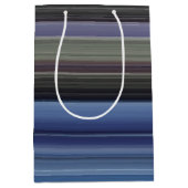 Abstracte #1: Blauw en grijs Medium Cadeauzakje (Voorkant)