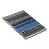 Abstracte #1: Blauw en grijs Notitieboek (Rechterzijde)