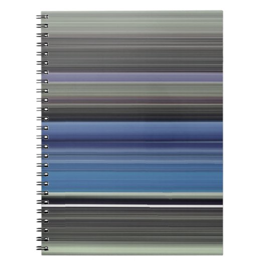 Abstracte #1: Blauw en grijs Notitieboek (Voorkant)