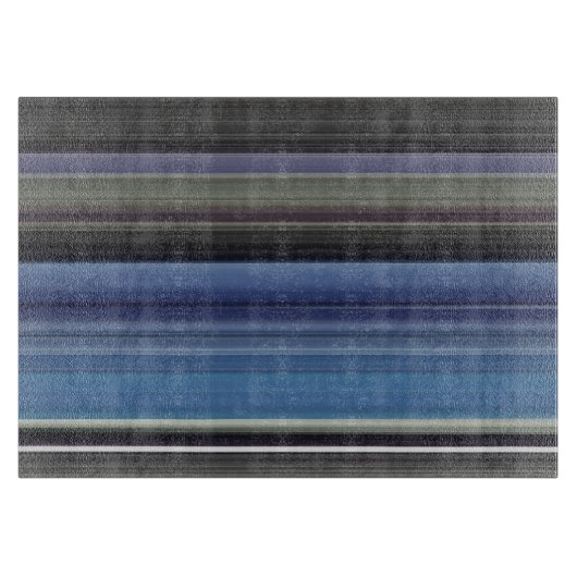 Abstracte #1: Blauw en grijs Snijplank (Voorkant)