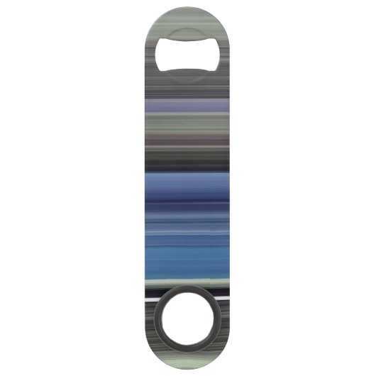 Abstracte #1: Blauw en grijs Speed Flessenopener (Achterkant)