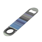 Abstracte #1: Blauw en grijs Speed Flessenopener (Achterkant Gekanteld)
