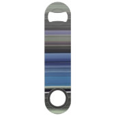 Abstracte #1: Blauw en grijs Speed Flessenopener (Voorkant)