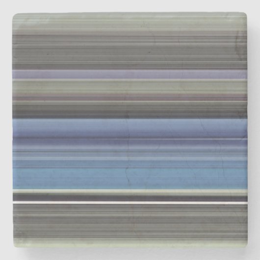 Abstracte #1: Blauw en grijs Stenen Onderzetter (Voorkant)