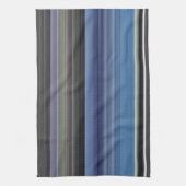 Abstracte #1: Blauw en grijs Theedoek (Verticaal)