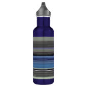 Abstracte #1: Blauw en grijs Waterfles (Rechts)