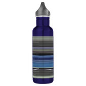 Abstracte #1: Blauw en grijs Waterfles (Links)