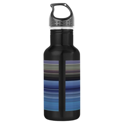 Abstracte #1: Blauw en grijs Waterfles (Achterkant)