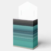 Abstracte #1: Blauwgroen en grijs Bedankdoosjes (Geopend)