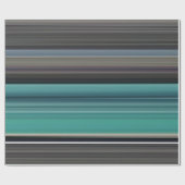 Abstracte #1: Blauwgroen en grijs Cadeaupapier (Vlak)
