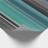 Abstracte #1: Blauwgroen en grijs Cadeaupapier (Hoek)