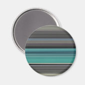 Abstracte #1: Blauwgroen en grijs Magneet (Voorkant / Achterkant)