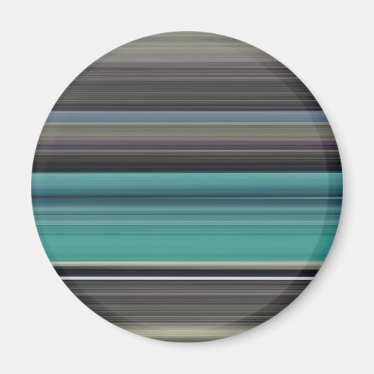 Abstracte #1: Blauwgroen en grijs Magneet (Voorkant)