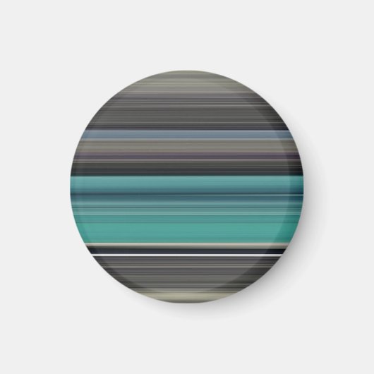 Abstracte #1: Blauwgroen en grijs Magneet (Voorkant)