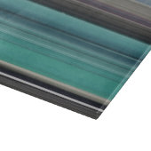 Abstracte #1: Blauwgroen en grijs Snijplank (Hoek)