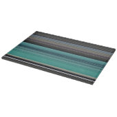 Abstracte #1: Blauwgroen en grijs Snijplank (Hoek)