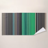 Abstracte #1: Groen en grijs Badhanddoek (Badhanddoek)