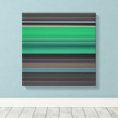 Abstracte #1: Groen en grijs Canvas Afdruk (Insitu (Houten vloer))