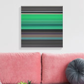 Abstracte #1: Groen en grijs Canvas Afdruk (Insitu (Woonkamer))