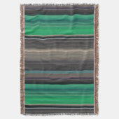 Abstracte #1: Groen en grijs Deken (Voorkant Verticaal)