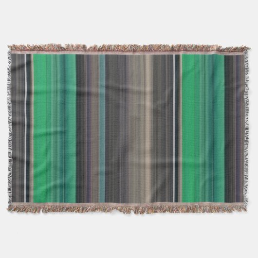 Abstracte #1: Groen en grijs Deken (Voorkant)